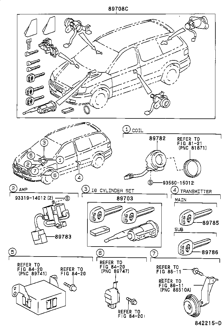 Toyota 89783-45010 AMPLIFIER, TRANSPONDER KEY