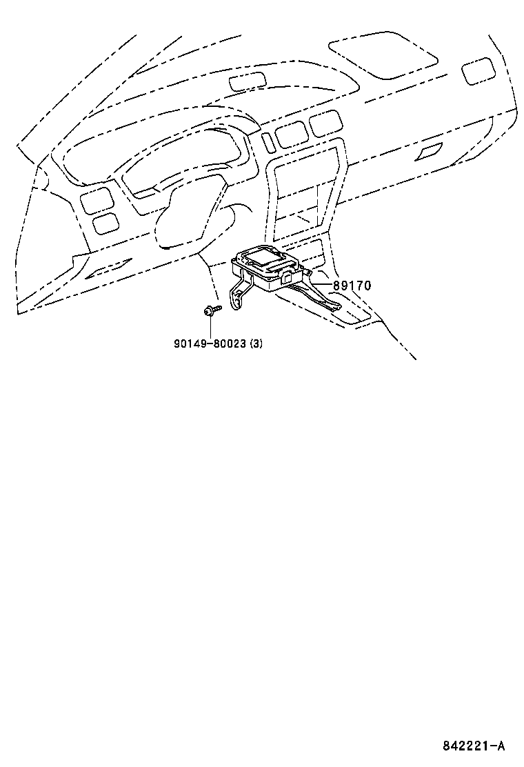 89170-16041 SENSOR ASSY, AIR BAG product image