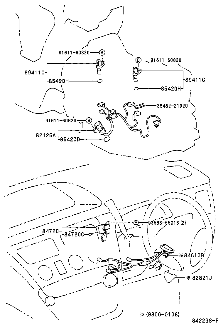 84720-32100 SWITCH ASSY, PATTERN SELECT product image