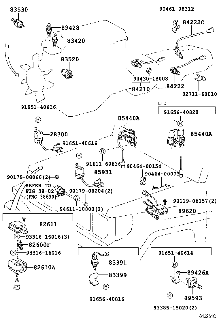 Toyota 28521-54500 TIMER, PREHEATING