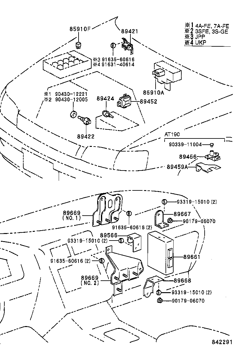 89422-05010 SENSOR, WATER TEMPERATURE (FOR E.F.I.) product image
