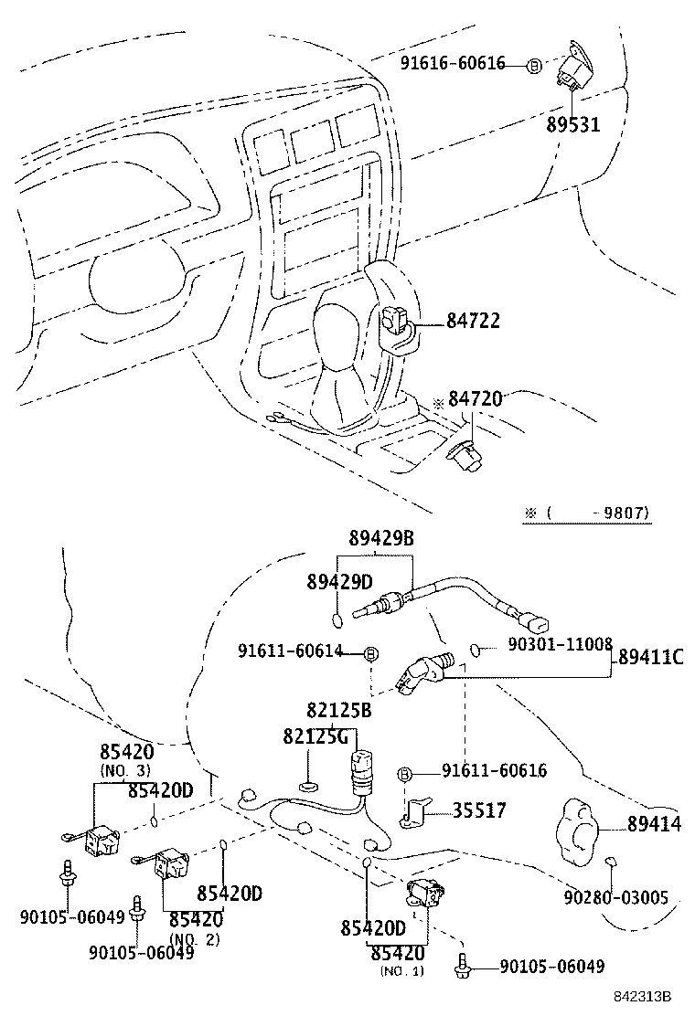 89531-35050 RELAY, TRANSMISSION CONTROL product image