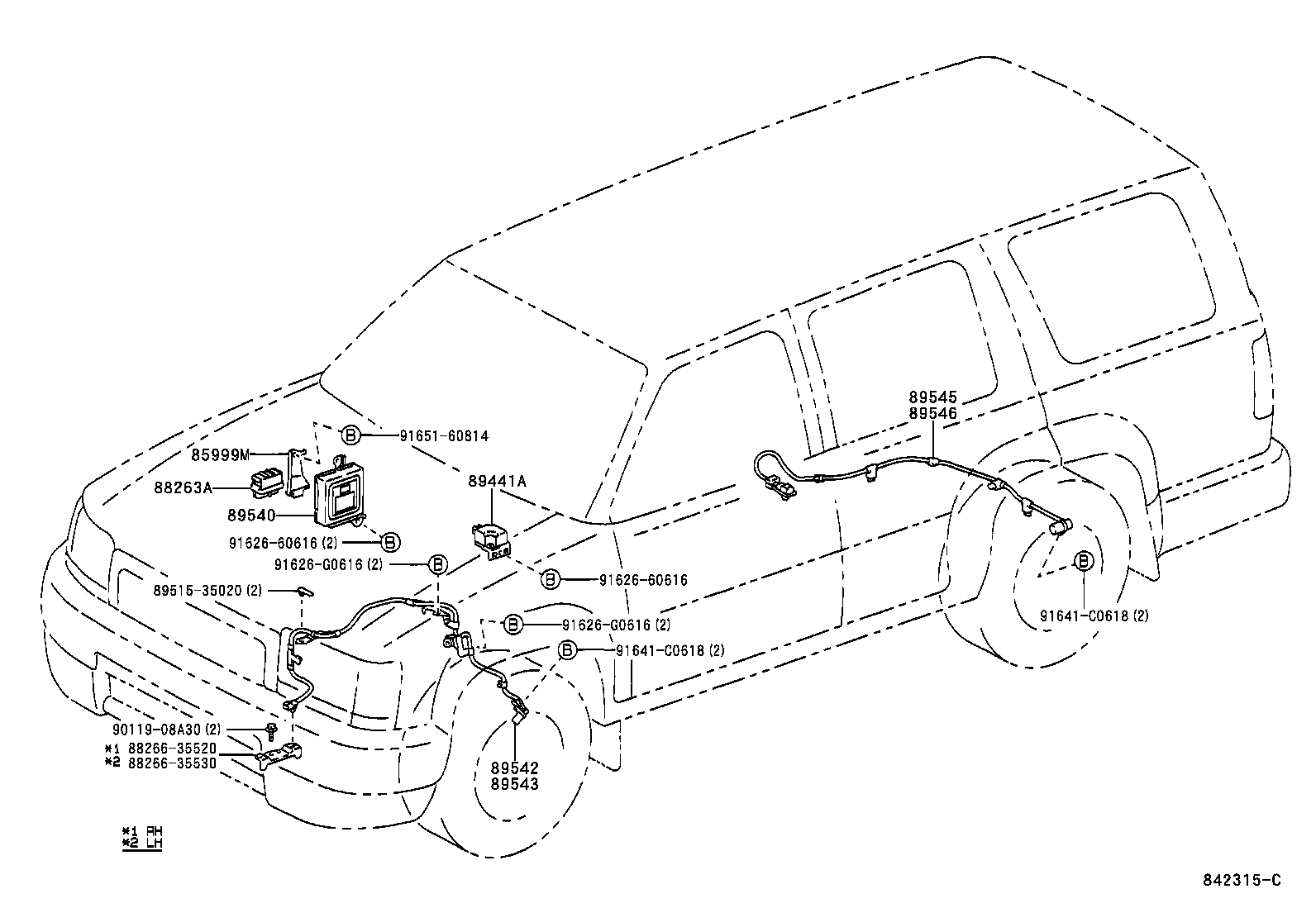 Toyota 89540-35111 COMPUTER ASSY, SKID CONTROL