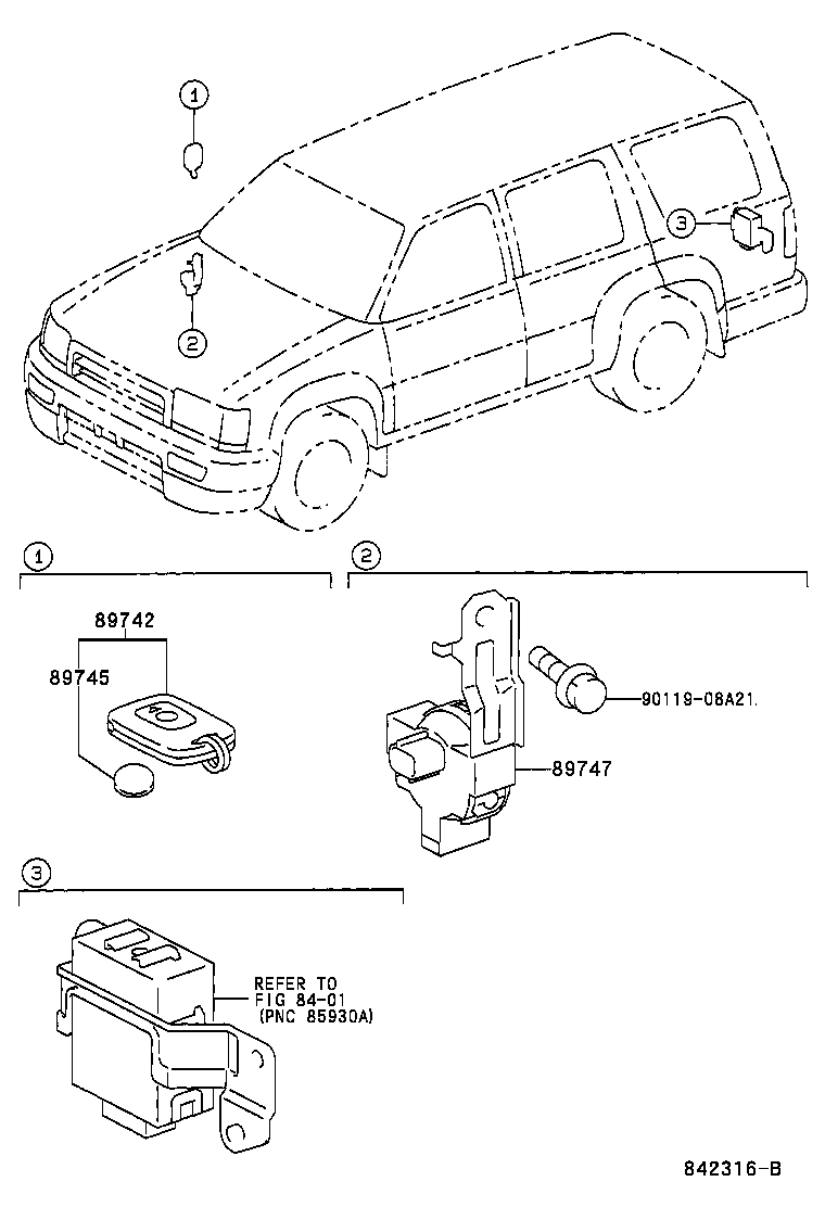 Toyota 89747-35010 BUZZER, WIRELESS DOOR LOCK