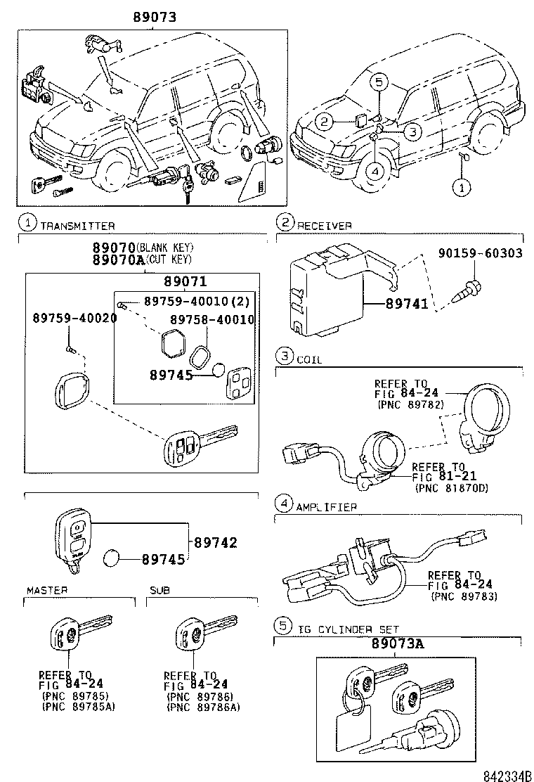 89741-60232 RECEIVER, DOOR CONTROL product image