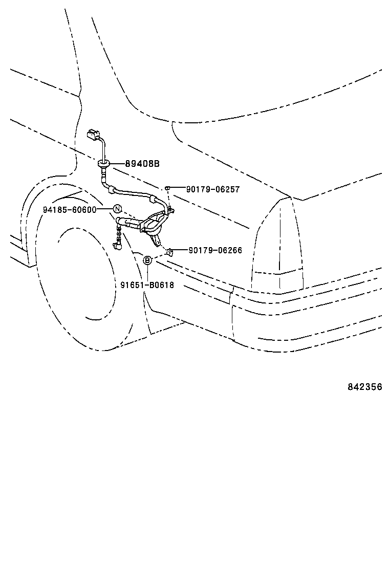 89406-30090 SENSOR SUB-ASSY, HEIGHT CONTROL, FRONT product image