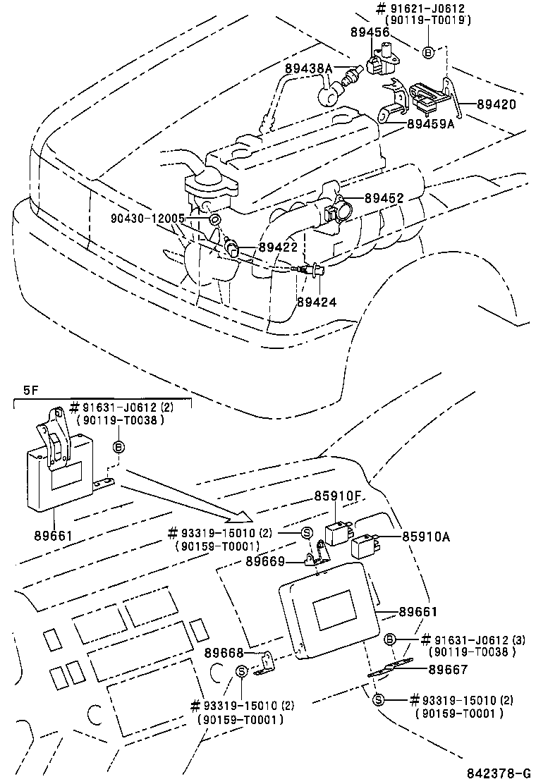89660-0B030 COMPUTER, ENGINE CONTROL product image