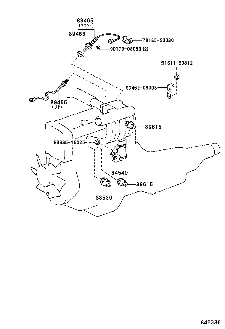 84231-22110 SWITCH ASSY, COURTESY LAMP(FOR LUGGAGE COMPARTMENT ROOM) product image
