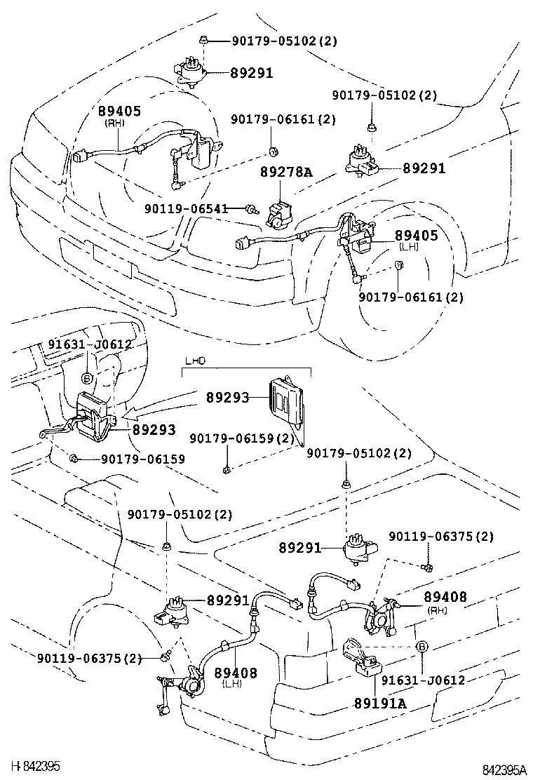 89293-40010 COMPUTER, SUSPENSION CONTROL product image