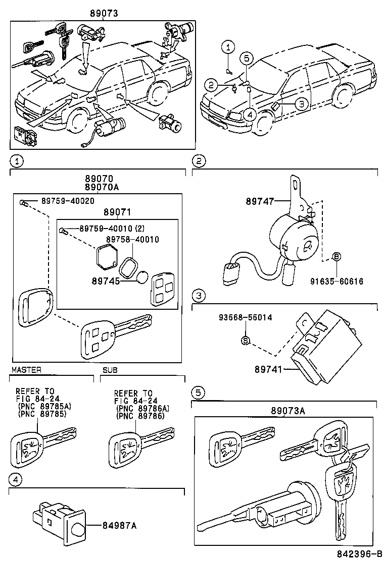 89741-40050 RECEIVER, DOOR CONTROL product image