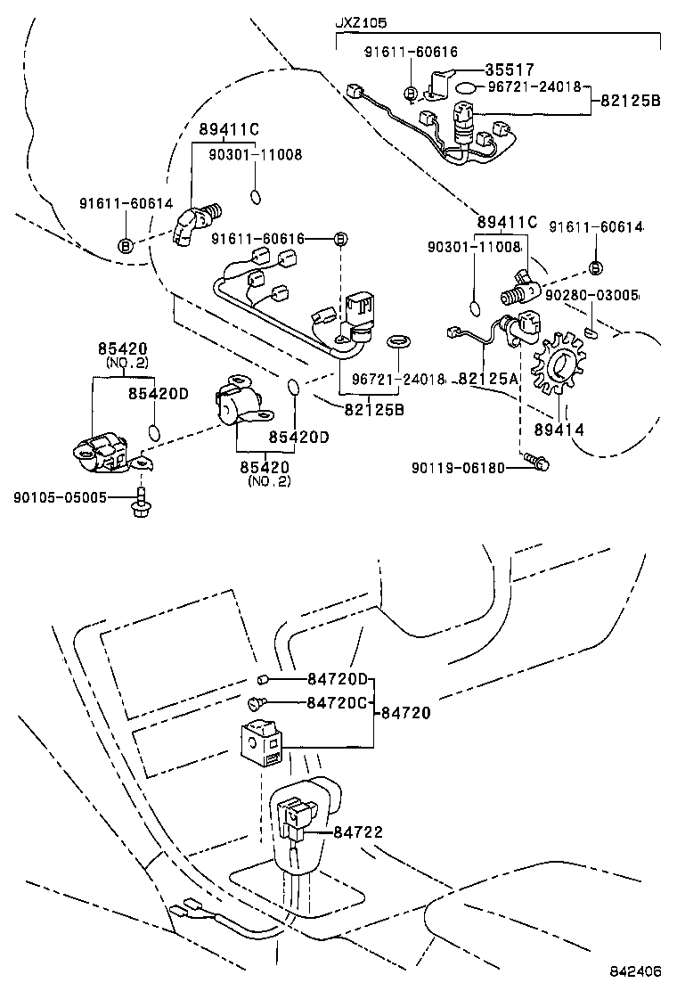 82125-24070 WIRE, TRANSMISSION product image