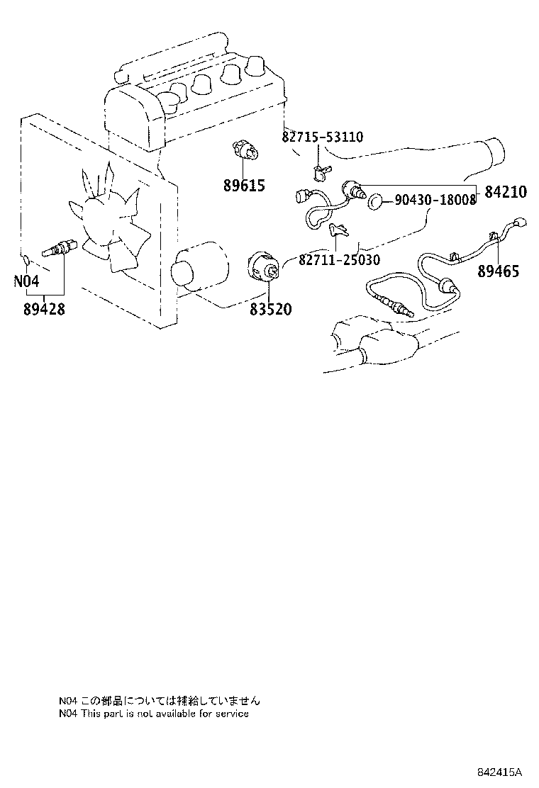 84140-53010 SWITCH ASSY, HEADLAMP DIMMER product image