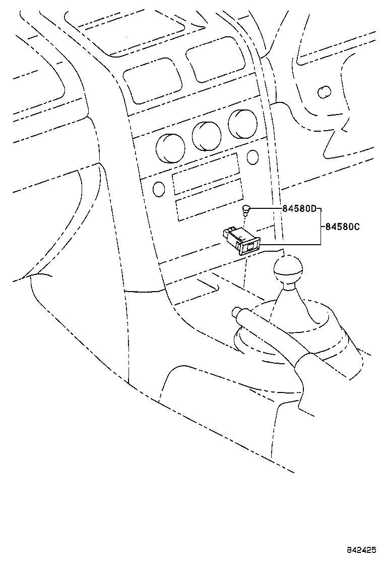 84580-53050 SWITCH ASSY, THROTTLE POSITION product image