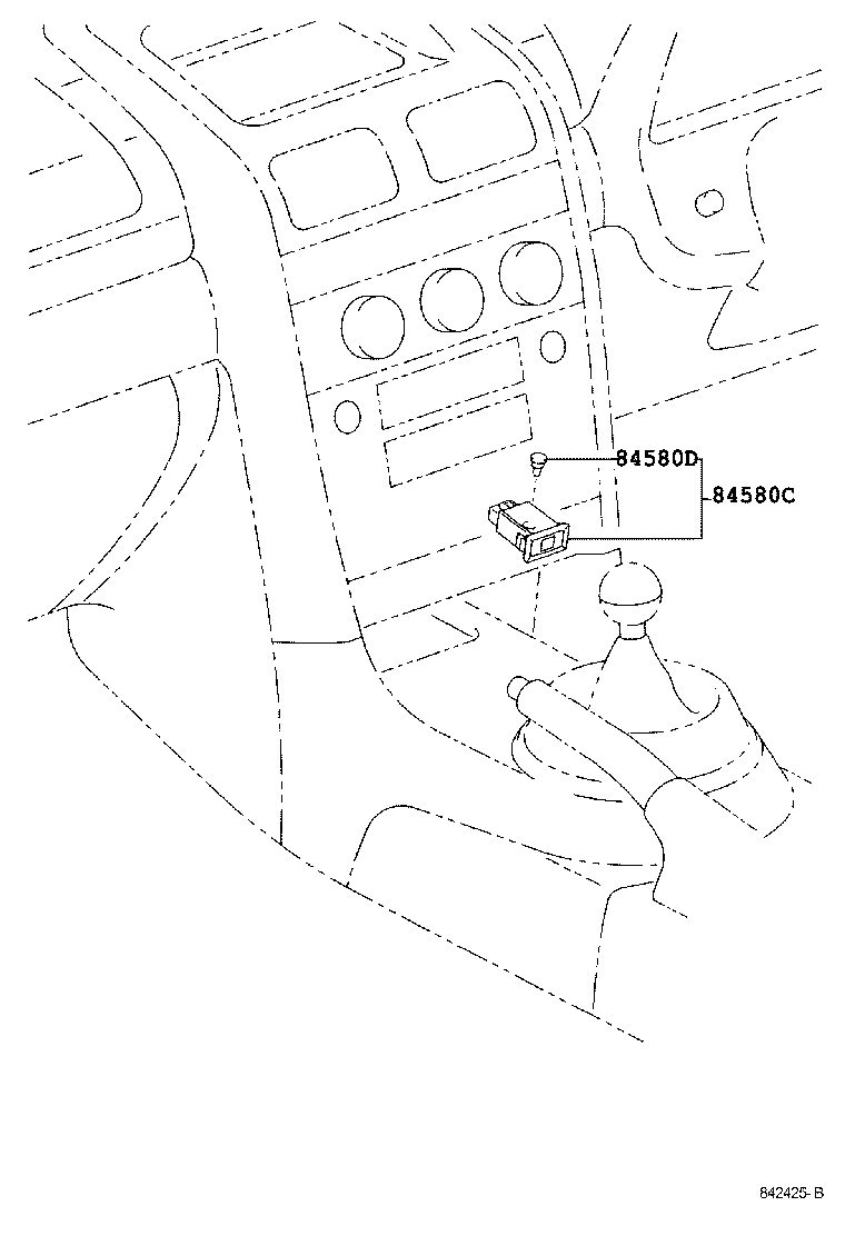 84580-53010 SWITCH ASSY, THROTTLE POSITION product image