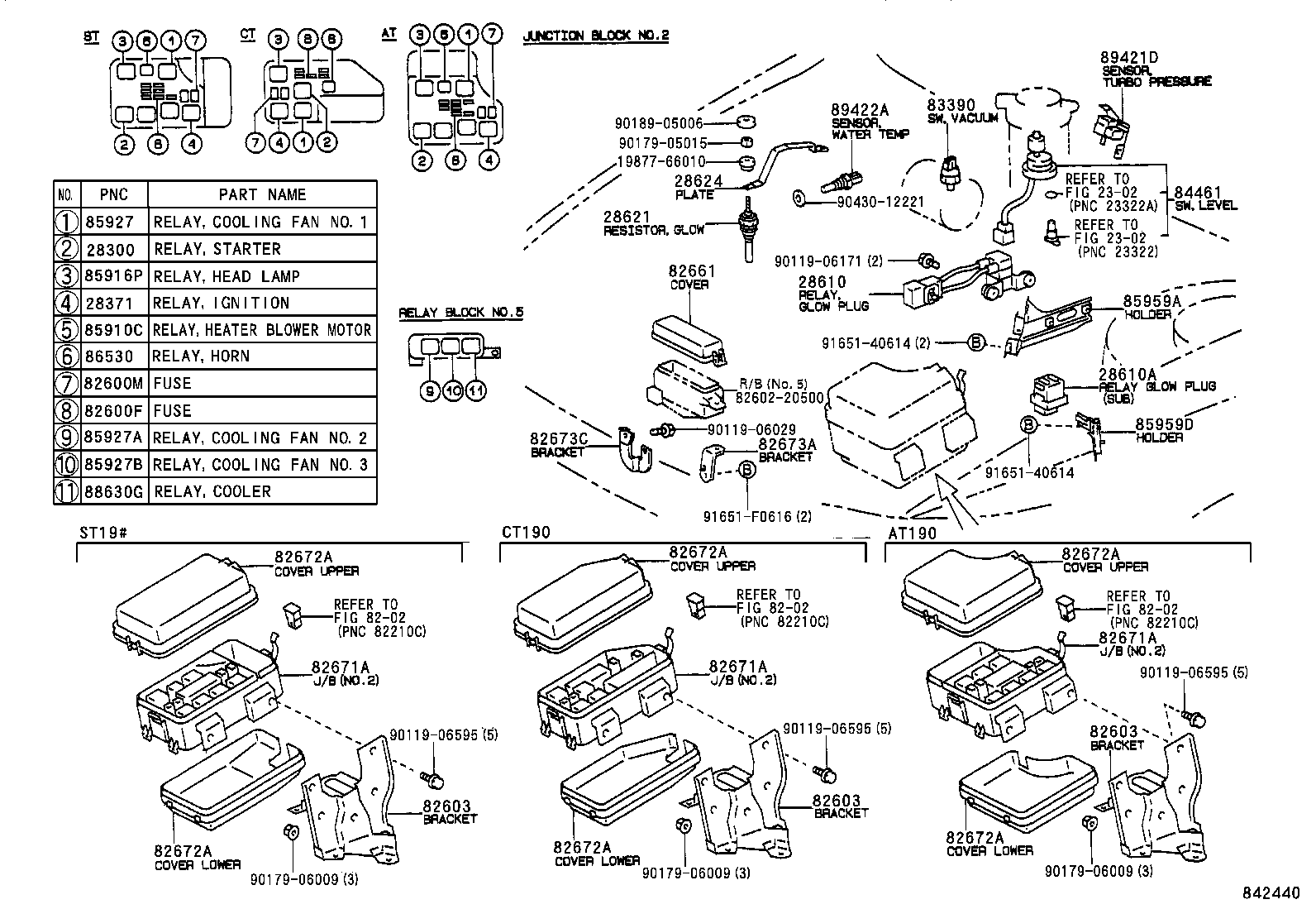 84165-20010 SWITCH, REAR FOG LAMP product image