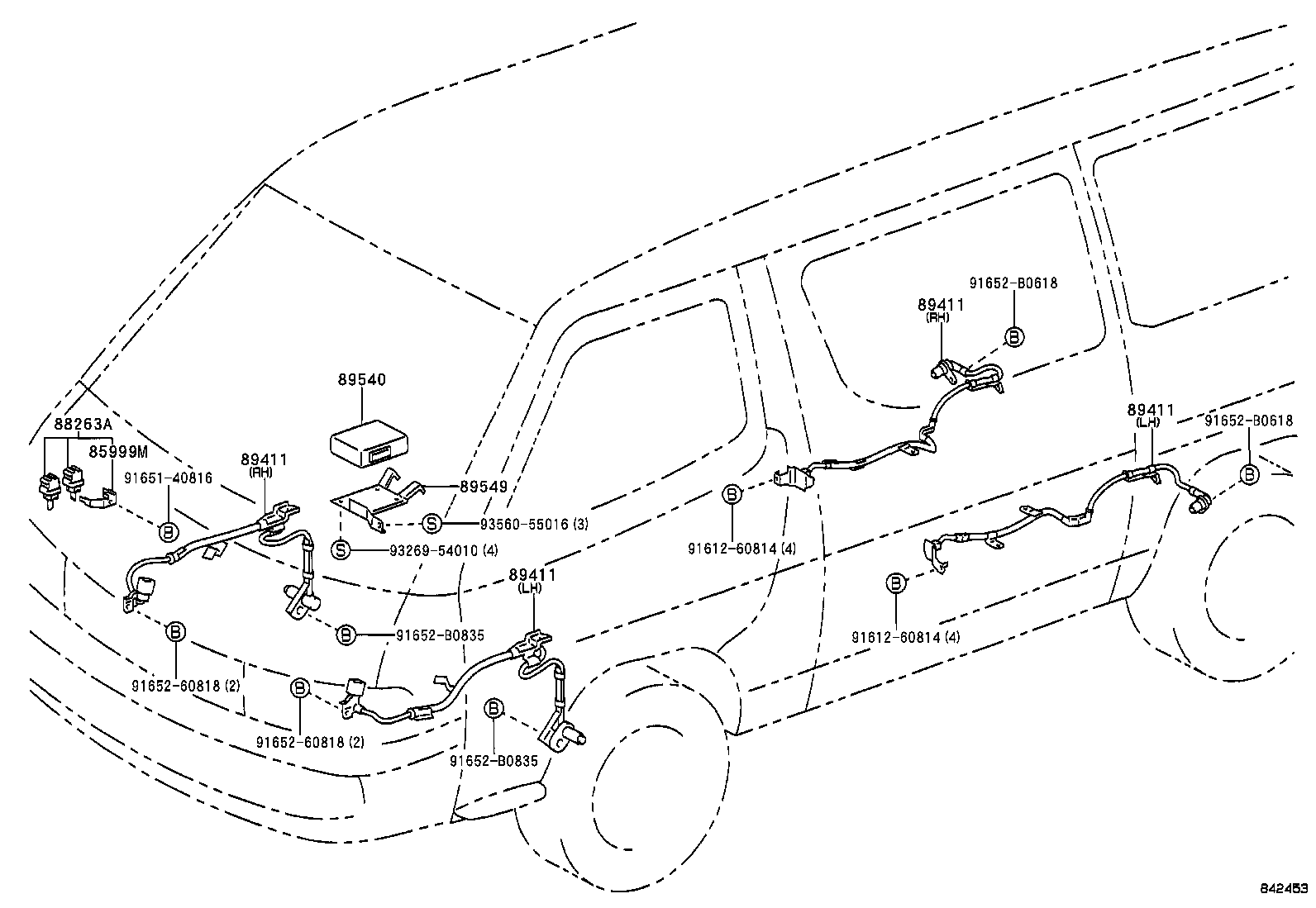 89440-26010 SENSOR, DECELERATION product image
