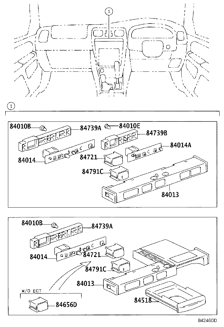84739-35010 RETAINER, SWITCH product image