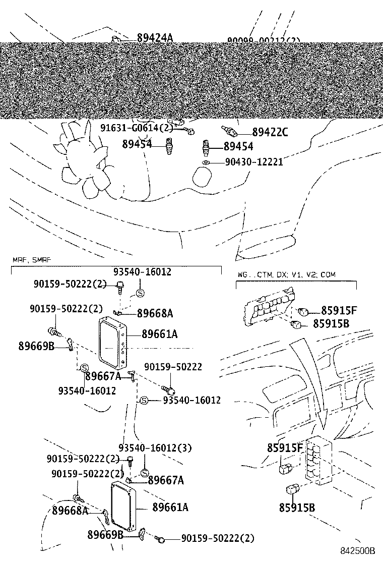 89420-26040 SENSOR, TURBO PRESSURE (FOR DIESEL TURBO) product image