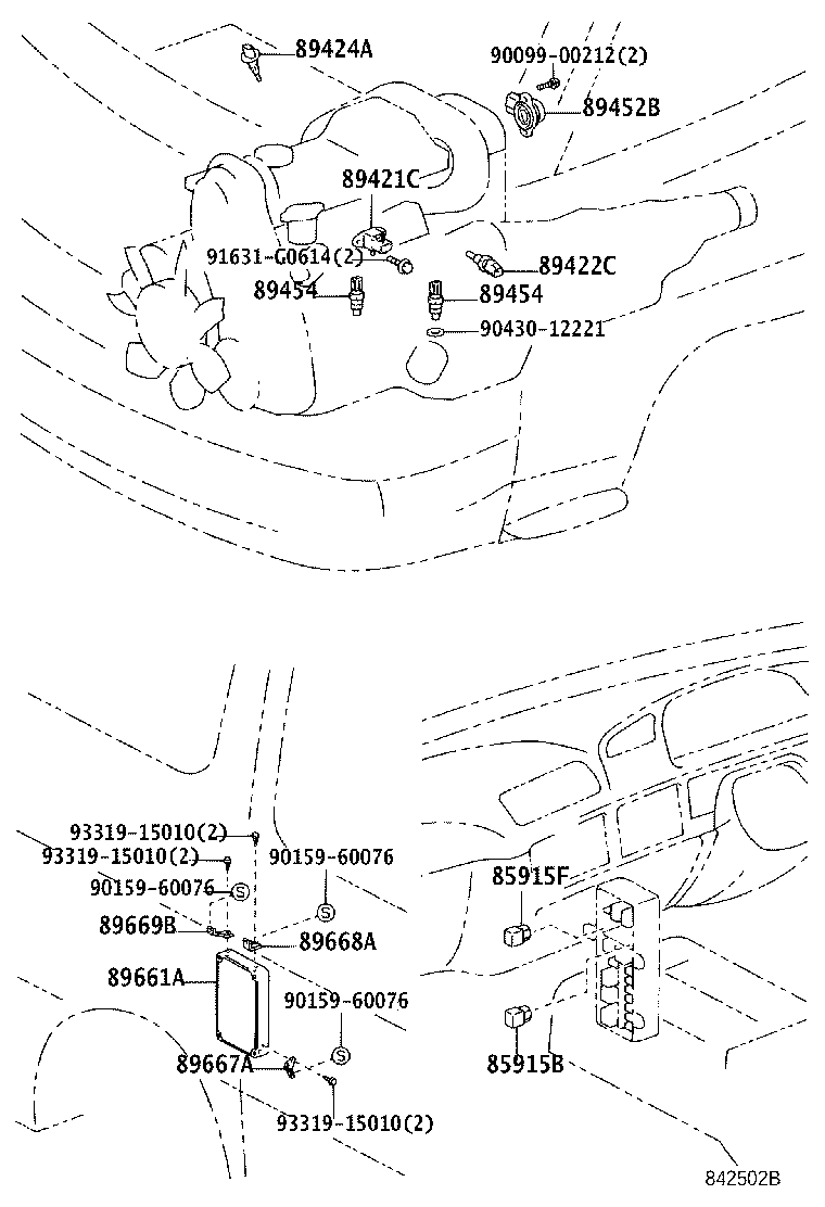 89420-26040 SENSOR, TURBO PRESSURE (FOR DIESEL TURBO) product image