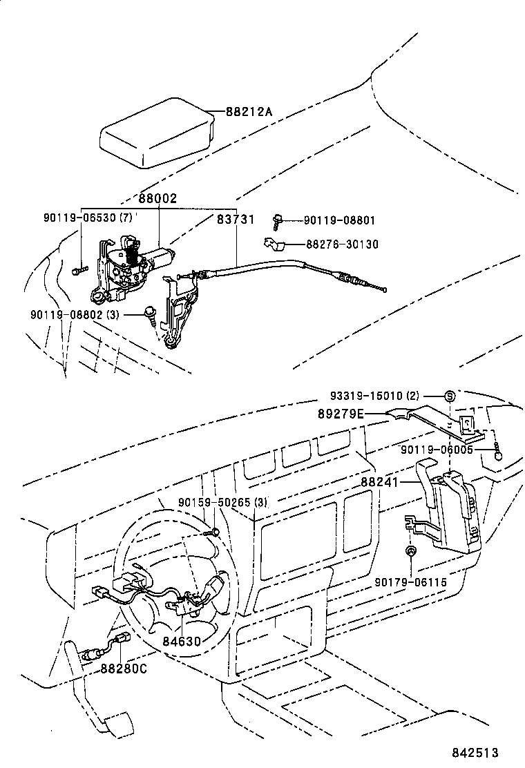 88283-30091 HOSE, CRUISE CONTROL VACUUM product image