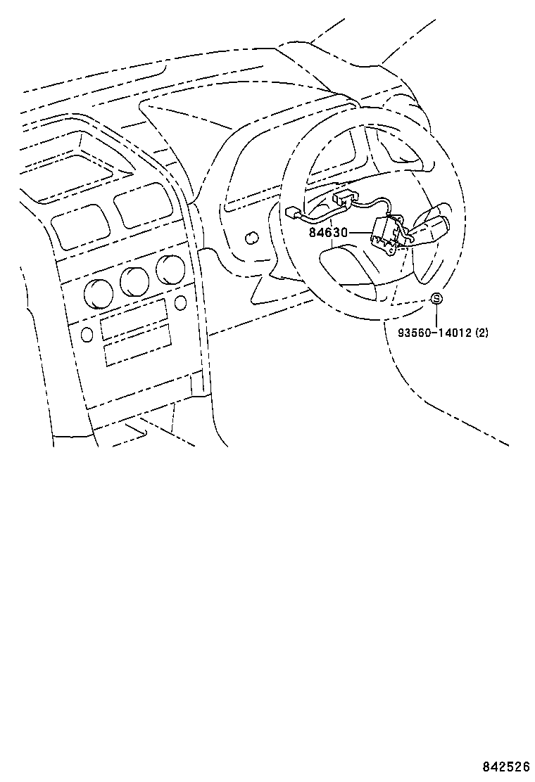 84630-42011 SWITCH ASSY, CRUISE CONTROL MAIN product image
