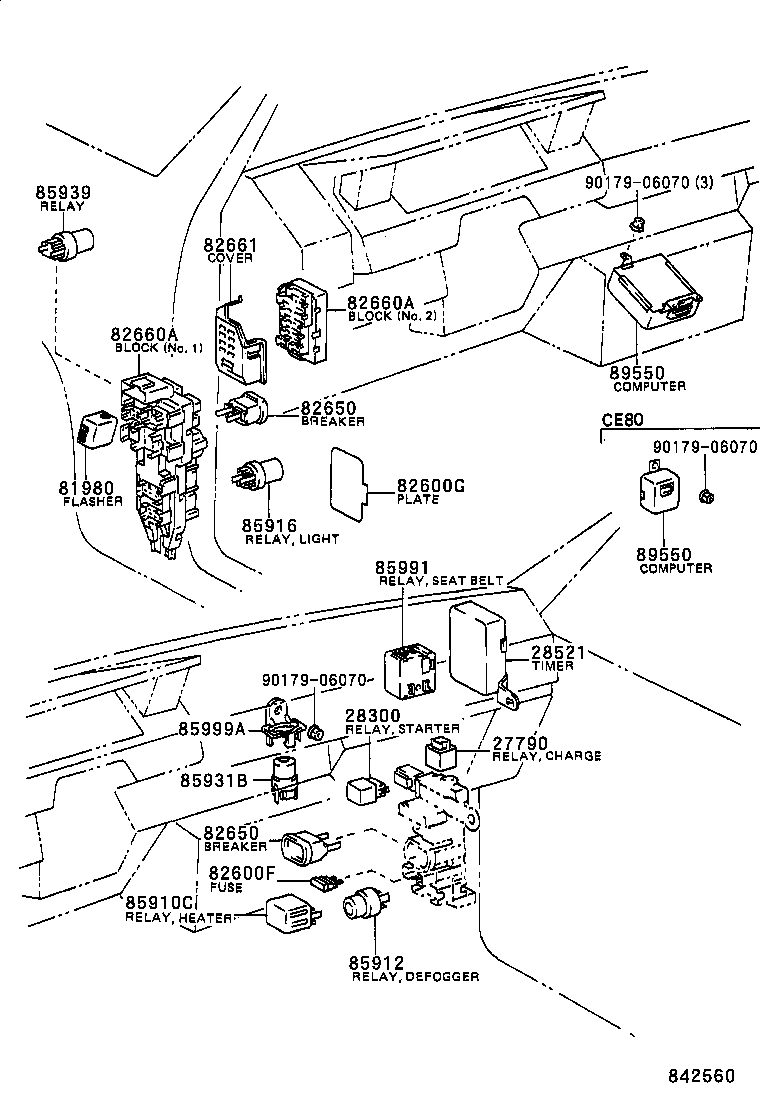 28300-64020 RELAY ASSY, STARTER product image