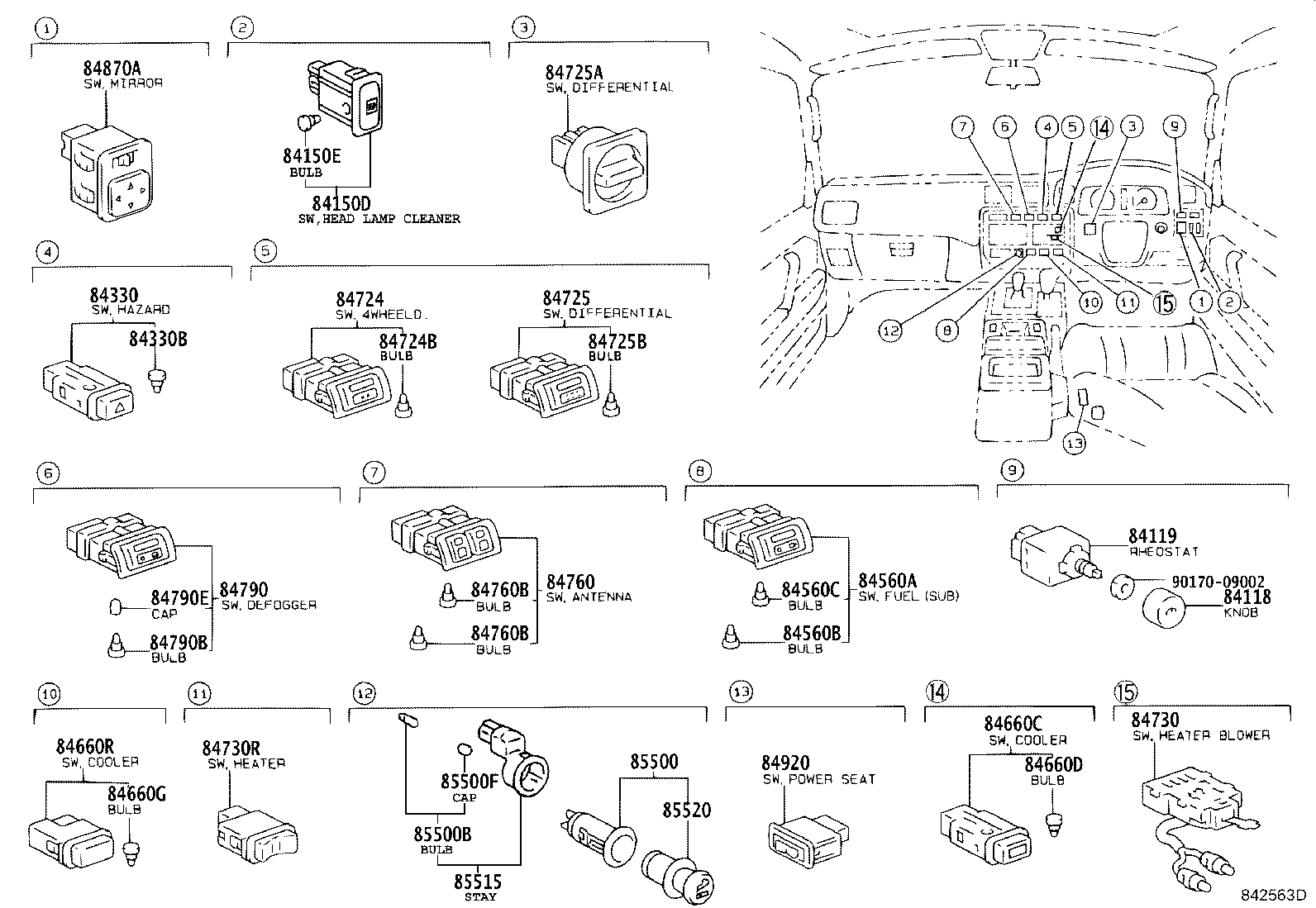 28529-17050 BRACKET, PREHEATING TIMER, NO.1 product image