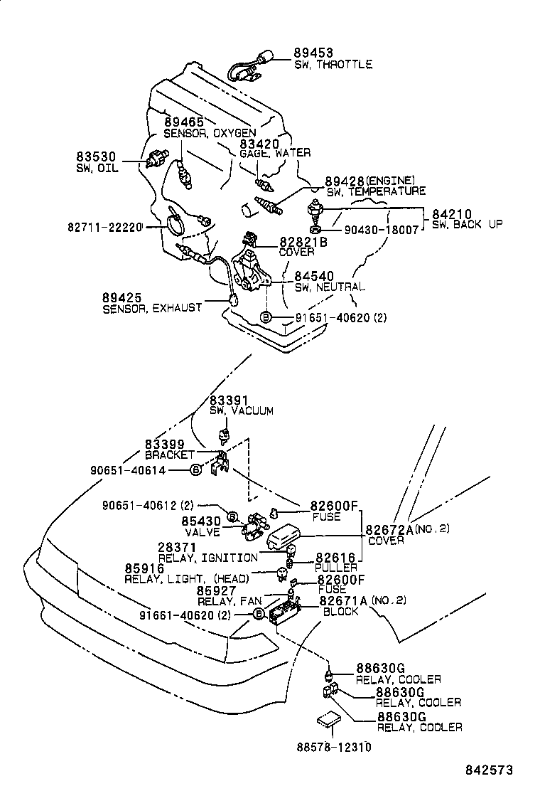 82672-20690 COVER, JUNCTION BLOCK product image