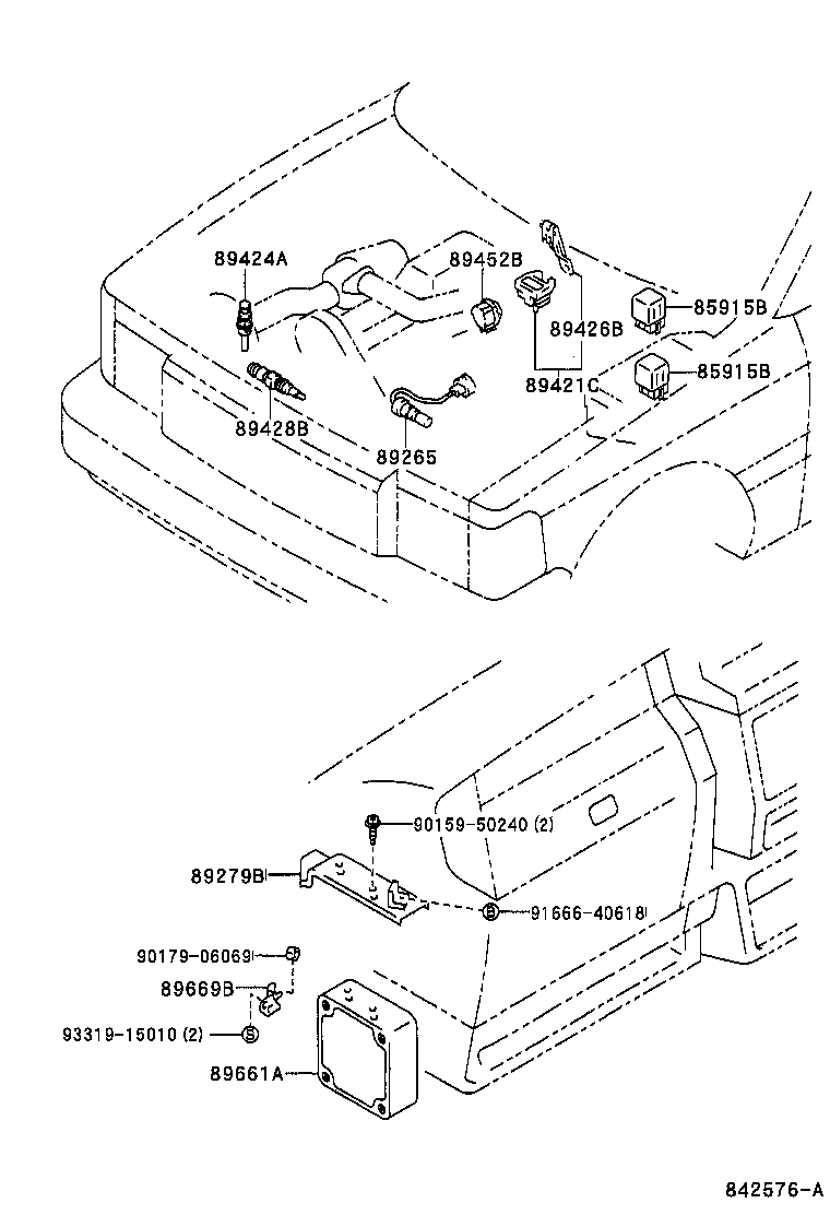 89661-30280 COMPUTER, ENGINE CONTROL product image