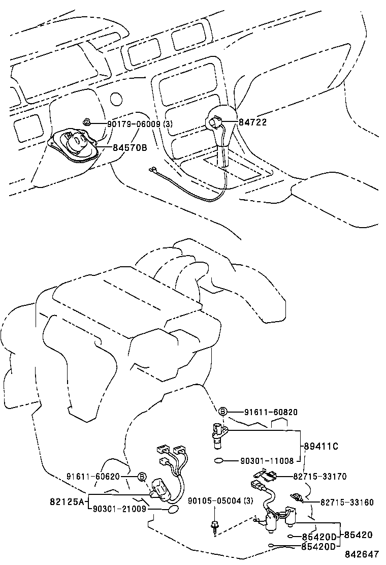 84722-33030-C0 SWITCH, TRANSMISSION CONTROL product image