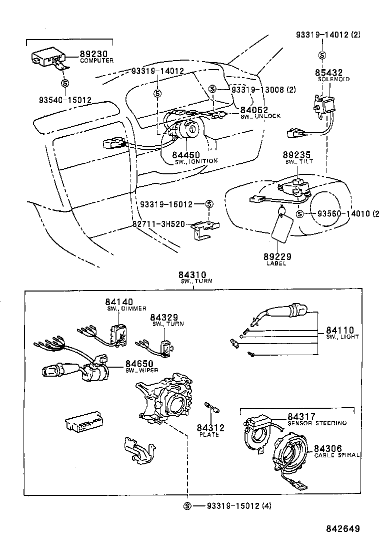 82223-33040 WIRE, SWITCH product image