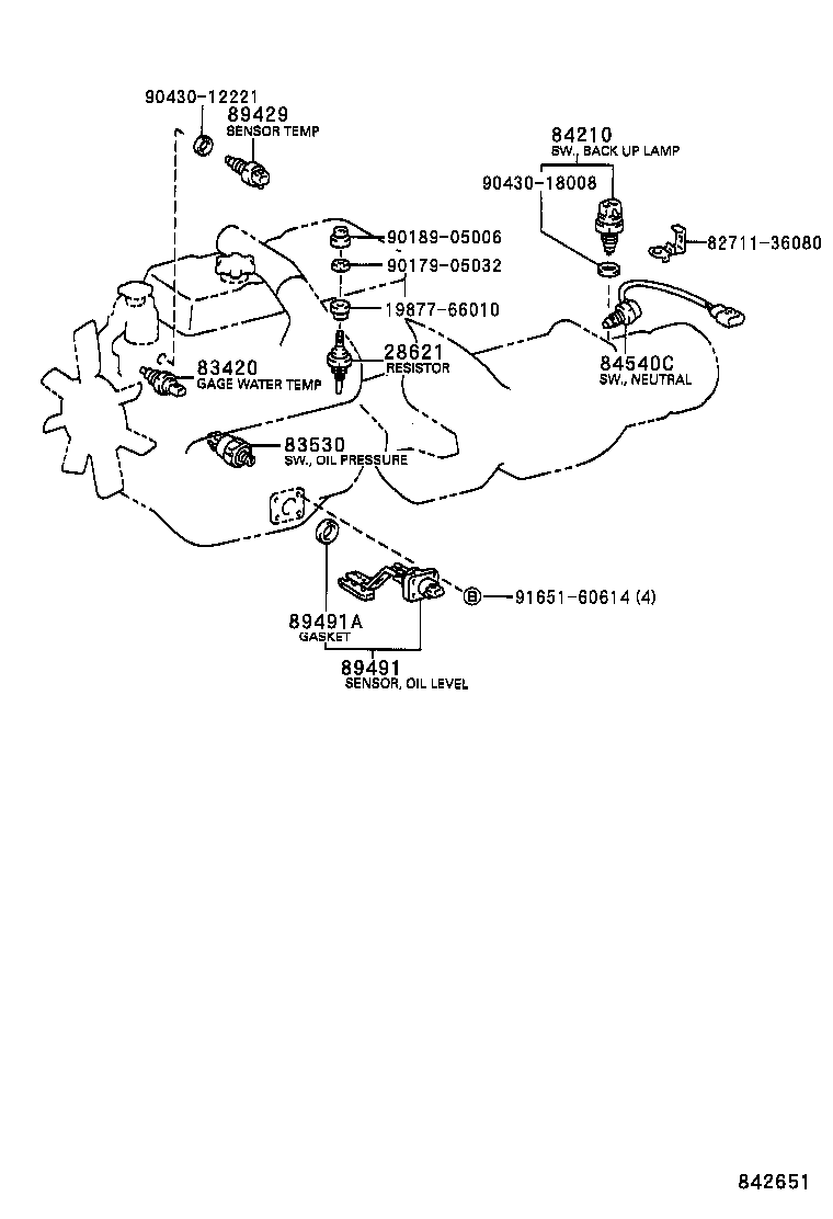 28490-58010 RELAY ASSY, EXHAUST RETARDER product image