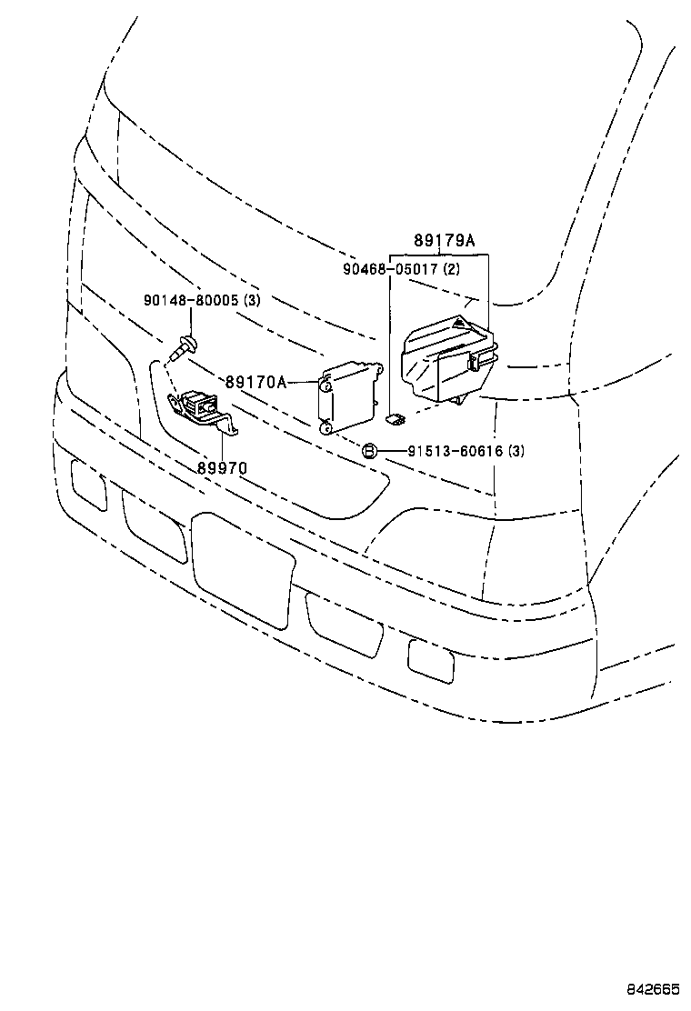89170-37050 COMPUTER ASSY, AIR BAG product image