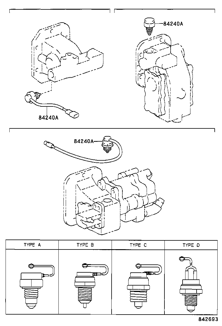 85999-93105 BRACKET, POWER TAKE-OFF RELAY, NO.2 product image