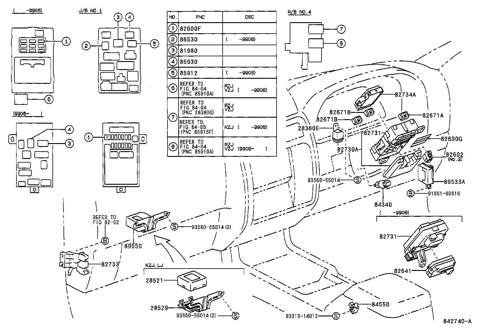 84165-30020 SWITCH, REAR FOG LAMP product image