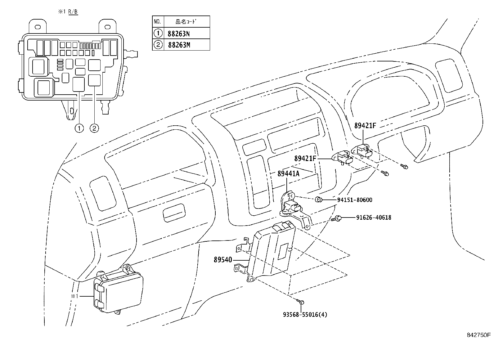 89545-37060 SENSOR, SPEED, REAR RH product image