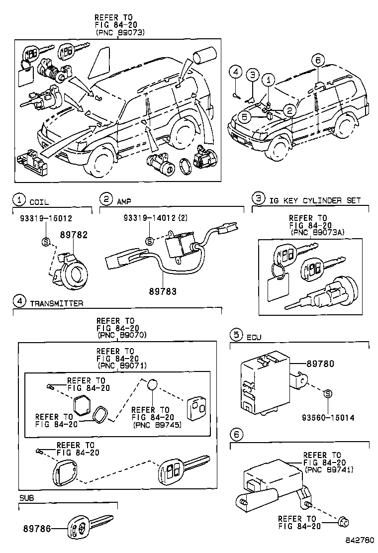 89780-60160 COMPUTER ASSY, TRANSPONDER KEY product image