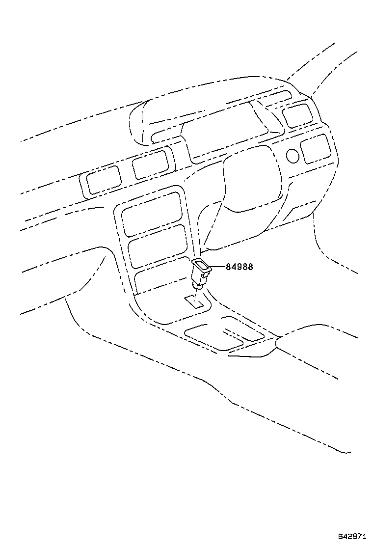 84988-33070 SWITCH, TRACTION CONTROL product image