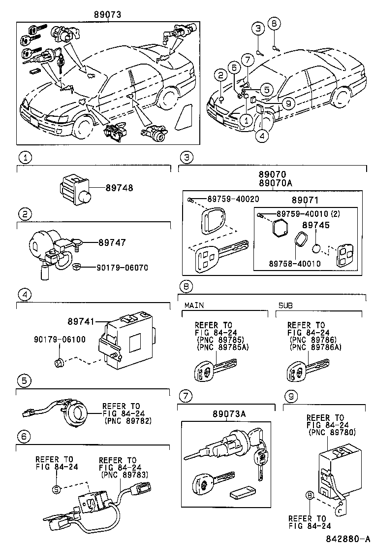 89741-33290 RECEIVER, DOOR CONTROL product image