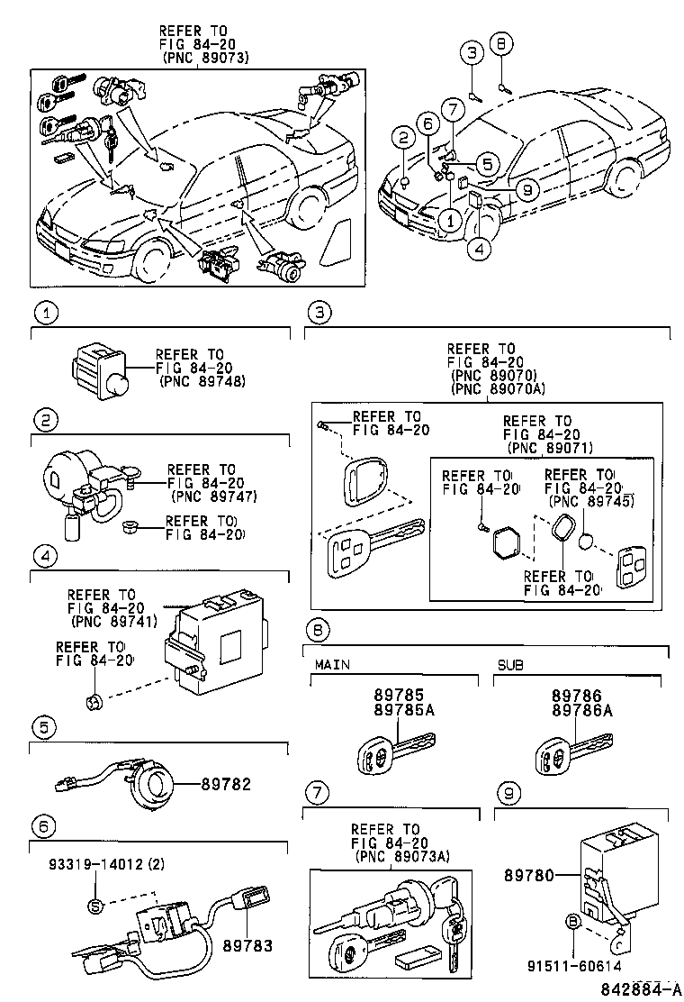 89780-33030 COMPUTER ASSY, TRANSPONDER KEY product image