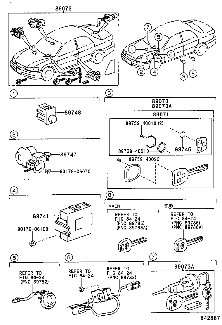 89741-33151 RECEIVER, DOOR CONTROL product image