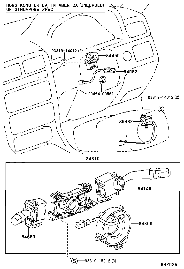 89428-33030 SWITCH, TEMPERATURE DETECT product image