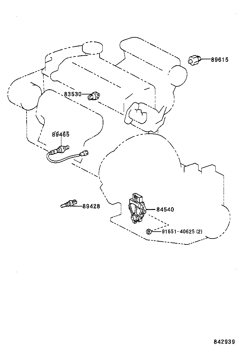 84332-44010 SWITCH ASSY, HAZARD WARNING SIGNAL product image