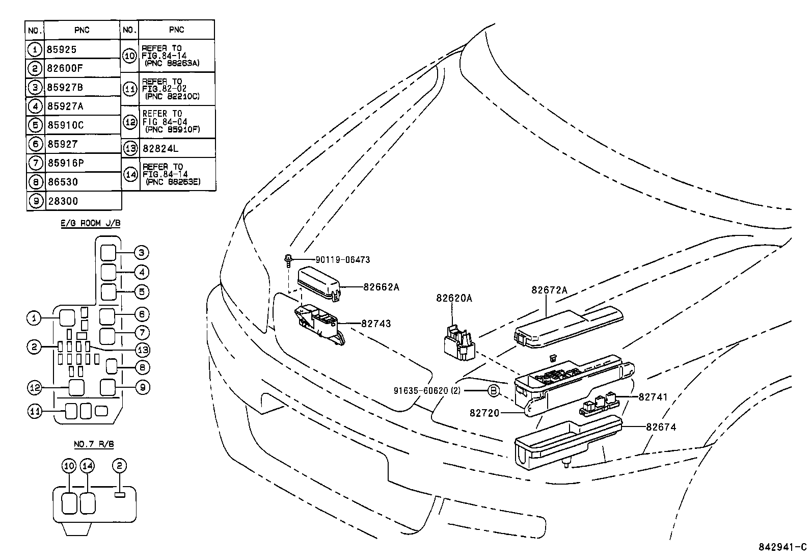 84332-44010 SWITCH ASSY, HAZARD WARNING SIGNAL product image