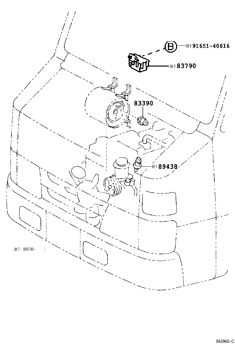 82603-37010 BRACKET SUB-ASSY, FUSIBLE LINK BLOCK product image