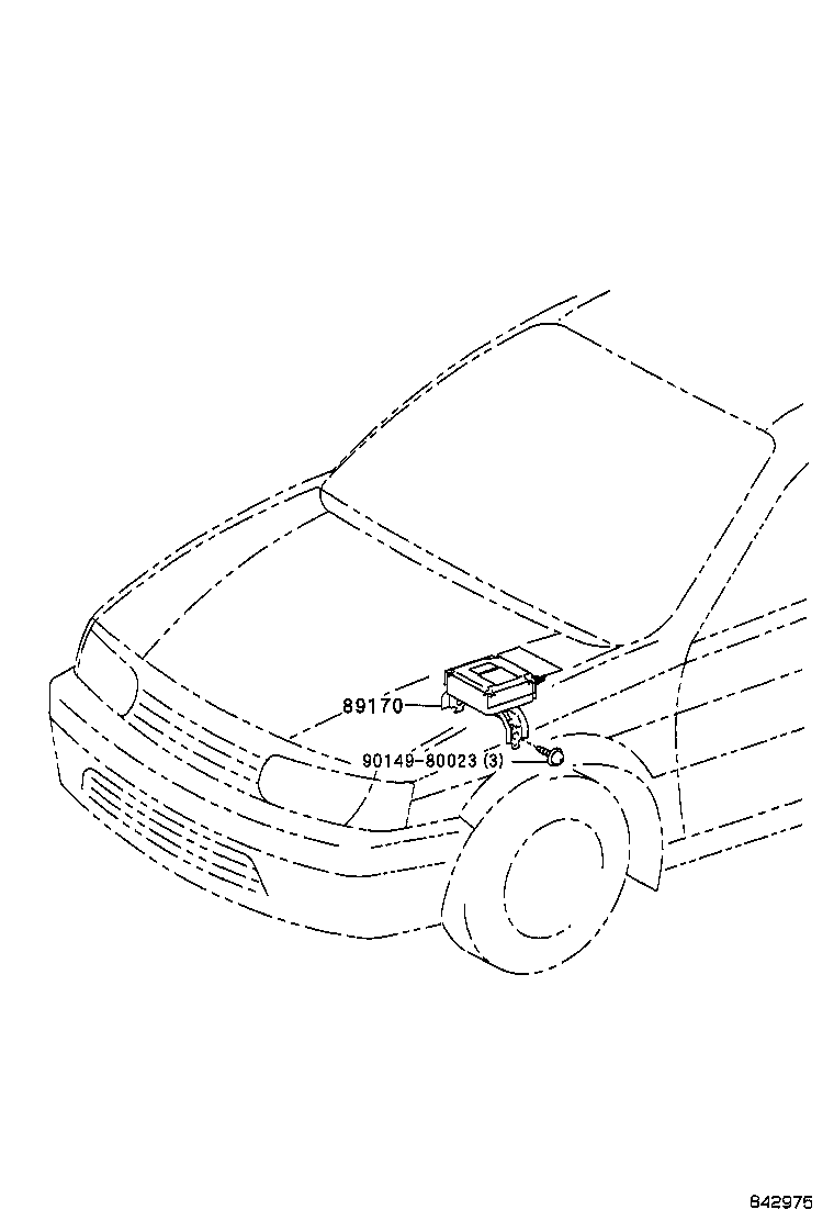 89170-16150 SENSOR ASSY, AIR BAG product image