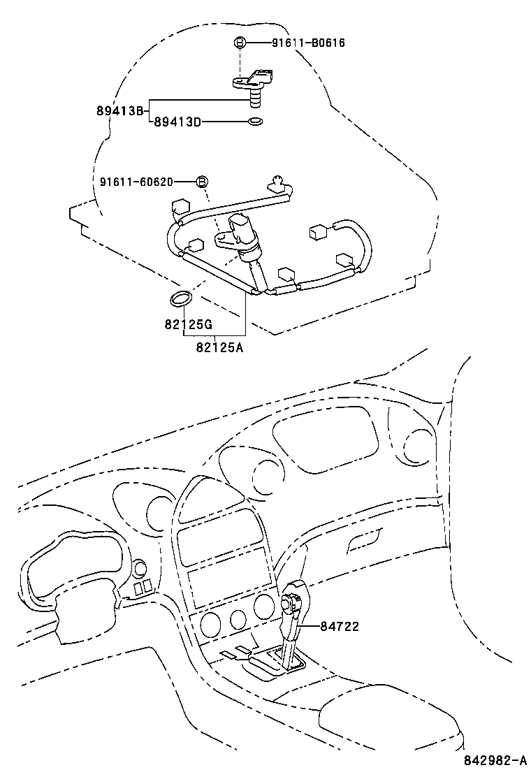 Toyota 84722-20211 SWITCH, TRANSMISSION CONTROL