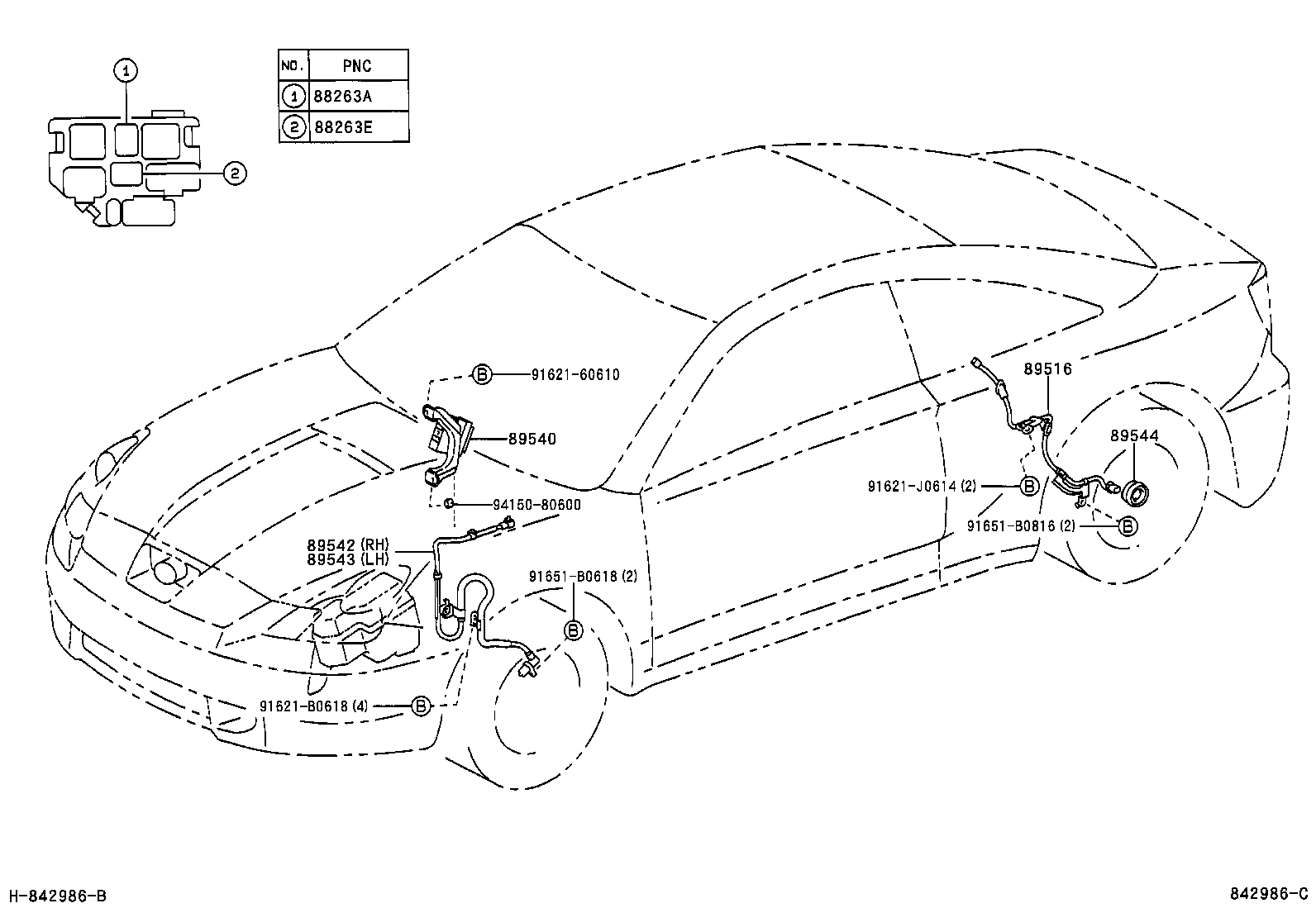 Toyota 89540-20461 COMPUTER ASSY, SKID CONTROL
