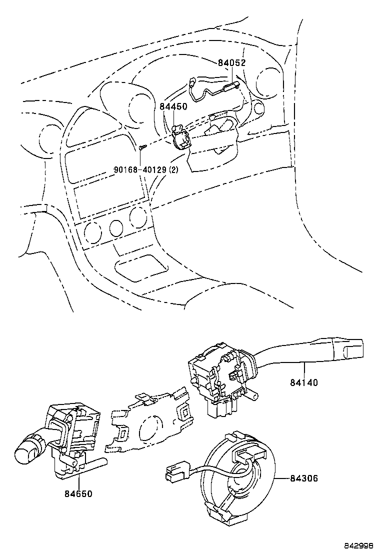 84165-20100 SWITCH, REAR FOG LAMP product image