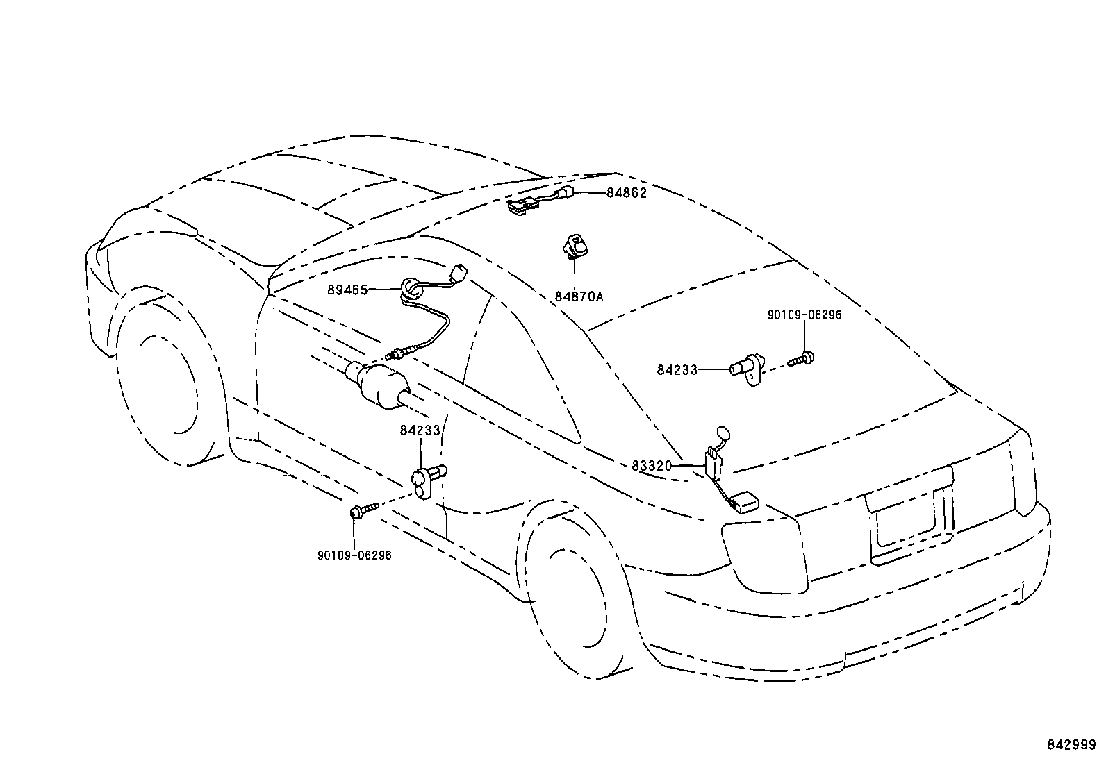 84165-20100 SWITCH, REAR FOG LAMP product image